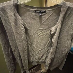 Cable & Gauge Charcoal Cardigan